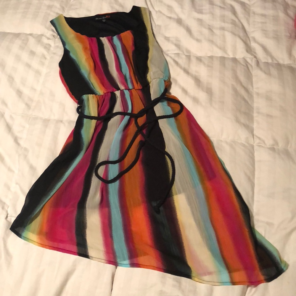 Asymmetrical Multi colored sun dress